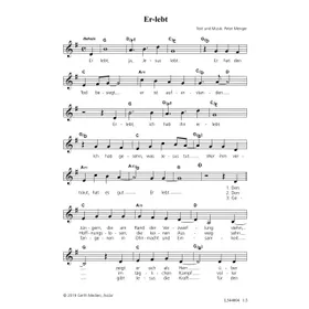 Produktbild des Artikels Er-lebt (Noten - Download)