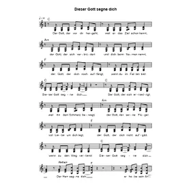 Produktbild des Artikels Dieser Gott segne dich (Noten - Download)