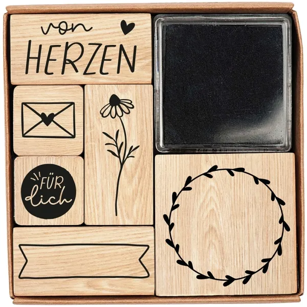 Produktbild des Artikels Stempel-Set Von Herzen (Schreibwaren)