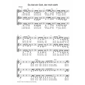 Produktbild des Artikels Du bist ein Gott der mich sieht (Noten - Download)