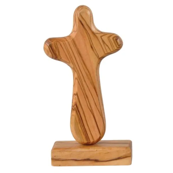 Produktbild des Artikels Olivenholz Standkreuz 10cm ()