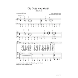 Produktbild des Artikels Die Gute Nachricht I (Str. 1-3) (Noten - Download)