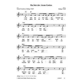 Produktbild des Artikels Du bist der Atem Gottes (Noten - Download)