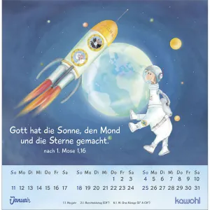 Produktbild des Artikels Freu dich mit uns! 2026 - Postkartenkalender (Kalender - Spiralbindung)