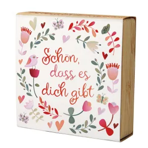 Produktbild des Artikels Teelichthalter: Schön, dass es dich gibt ()