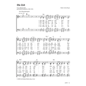 Produktbild des Artikels Die Zeit (Noten - Download)