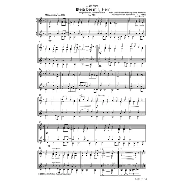 Produktbild des Artikels Bleib bei mir, Herr (Noten - Download)