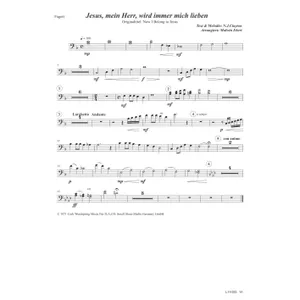 Produktbild des Artikels Jesus, mein Herr, wird immer mich lieben (Fagott) (Noten - Download)