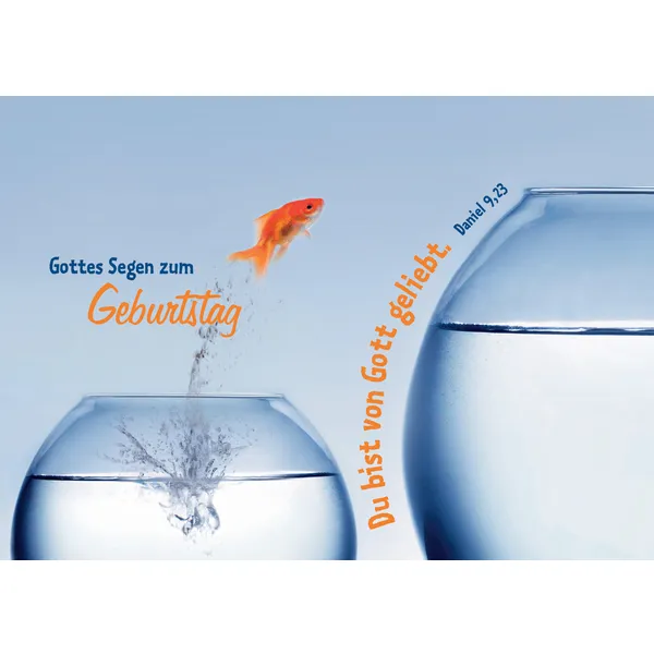 Produktbild des Artikels Postkarte "Gottes Segen zum Geburtstag - Du bist von Gott geliebt." - 5 Stück (Schreibwaren)