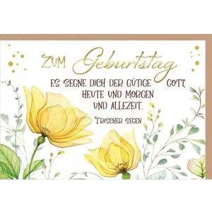 Produktbild des Artikels Faltkarte "Zum Geburtstag" (Schreibwaren)