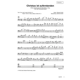 Produktbild des Artikels Christus ist auferstanden (Posaune 1) (Noten - Download)