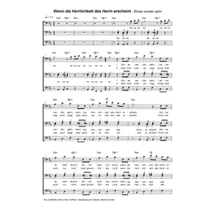 Produktbild des Artikels Wenn die Herrlichkeit des Herrn erscheint (Noten - Download)