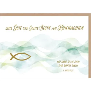 Produktbild des Artikels Faltkarte "Alles Gute und Gottes Segen" - Konfirmation (Schreibwaren)