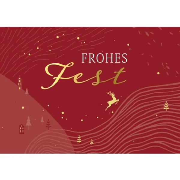 Produktbild des Artikels Faltkarte - Frohes Fest (Schreibwaren)