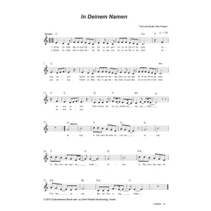 Produktbild des Artikels In deinem Namen (Noten - Download)