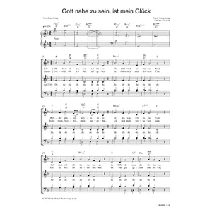 Produktbild des Artikels Gott nahe zu sein ist mein Glück (Noten - Download)