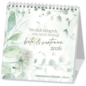 Produktbild des Artikels Vor dich bring ich, was mich bewegt 2026 - Postkartenkalender (Kalender - Spiralbindung)