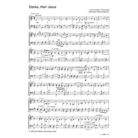 Produktbild des Artikels Danke, Herr Jesus (Noten - Download)