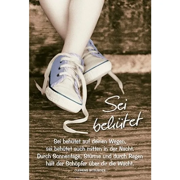 Produktbild des Artikels Faltkarte: Sei behütet auf deinen Wegen - Konfirmation (Schreibwaren)