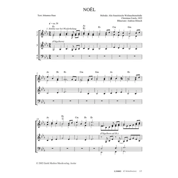Produktbild des Artikels Noel (Noten - Download)