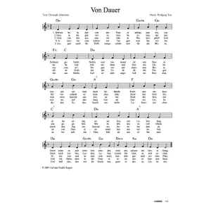 Produktbild des Artikels Von Dauer (Noten - Download)