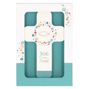 Produktbild des Artikels Holzkreuz für Kinder "Jesus ist mein Freund" ()
