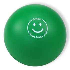 Produktbild des Artikels Softball "Smile - Jesus loves you!" - grün ()