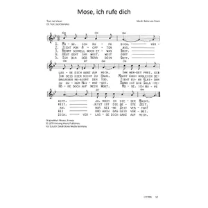 Produktbild des Artikels Mose, ich rufe dich (Noten - Download)