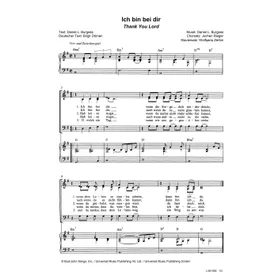 Produktbild des Artikels Ich bin bei dir (Noten - Download)