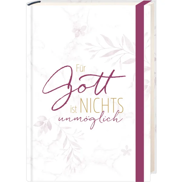 Produktbild des Artikels Notizbuch "Für Gott ist nichts unmöglich" (Schreibwaren - Gebunden)