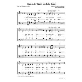 Produktbild des Artikels Denn der Geist und die Braut (Noten - Download)