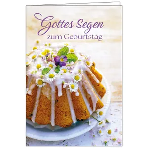 Produktbild des Artikels Faltkarte: Gottes Segen zum Geburtstag (Schreibwaren)