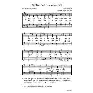 Produktbild des Artikels Großer Gott, wir loben dich (Noten - Download)