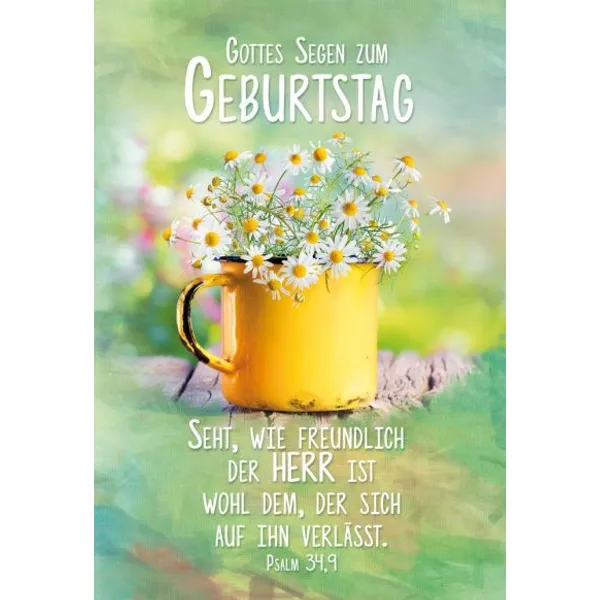 Produktbild des Artikels Faltkarte - Geburtstag Ps. 34,9 (Schreibwaren)
