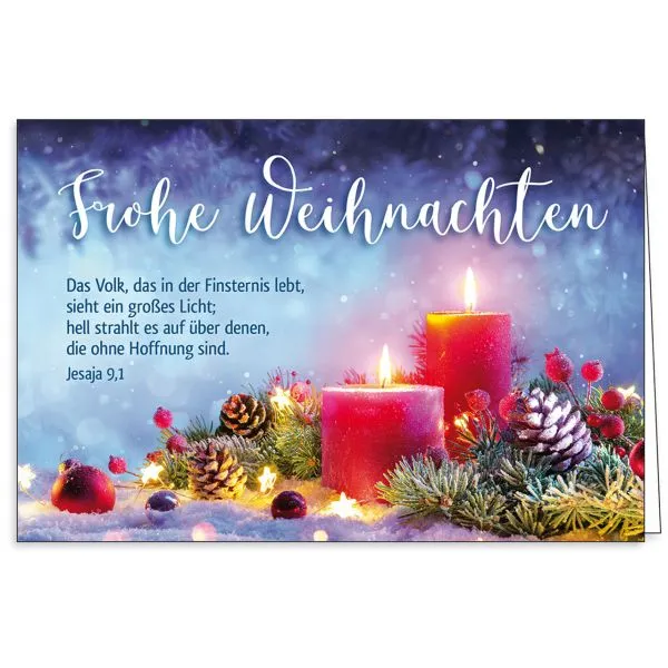Produktbild des Artikels Faltkarte: Frohe Weihnachten (Schreibwaren)