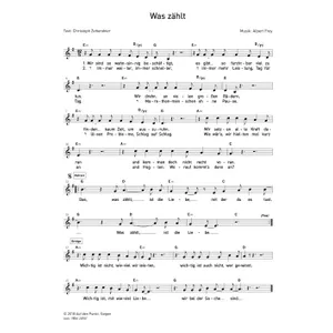 Produktbild des Artikels Was zählt (Noten - Download)