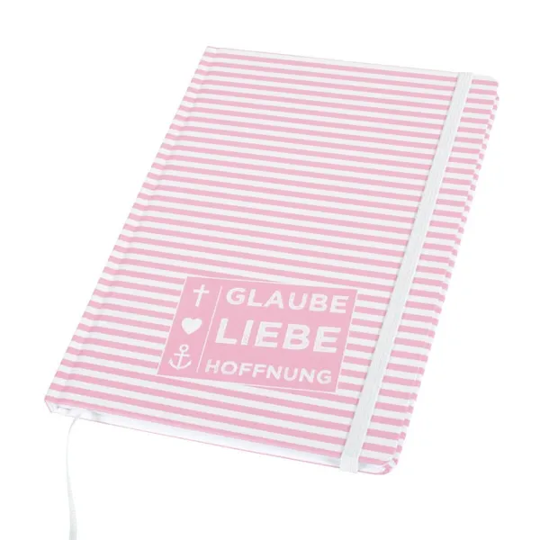 Produktbild des Artikels Notizbuch "Glaube, Liebe, Hoffnung" (Schreibwaren)