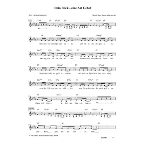 Produktbild des Artikels Dein Blick - eine Art Gebet (Noten - Download)