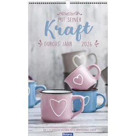 Produktbild des Artikels Mit seiner Kraft durchs Jahr 2026 - Posterkalender (Kalender - Spiralbindung)