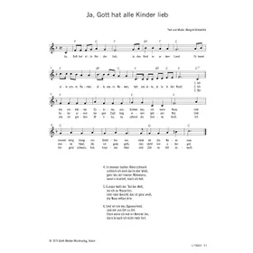 Produktbild des Artikels Ja, Gott hat alle Kinder lieb (Noten - Download)