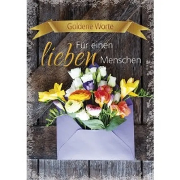 Produktbild des Artikels Goldene Worte - Für einen lieben Menschen (Buch - Geheftet)
