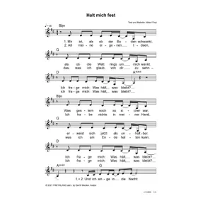 Produktbild des Artikels Ich halt mich fest (Noten - Download)