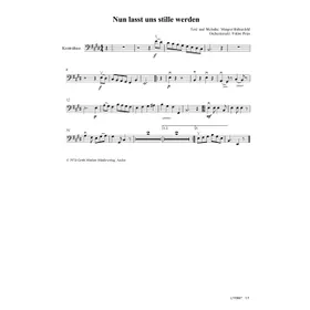 Produktbild des Artikels Nun lasst uns stille werden (Kontrabass) (Noten - Download)