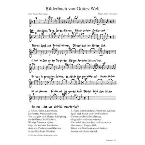 Produktbild des Artikels Bilderbuch von Gottes Welt (Noten - Download)