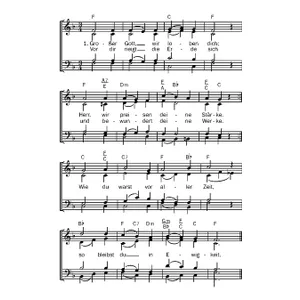 Produktbild des Artikels Großer Gott wir loben dich (Noten - Download)