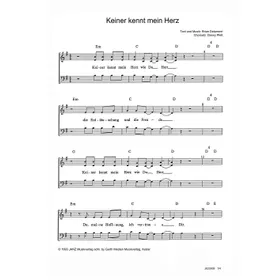 Produktbild des Artikels Keiner kennt mein Herz (Noten - Download)