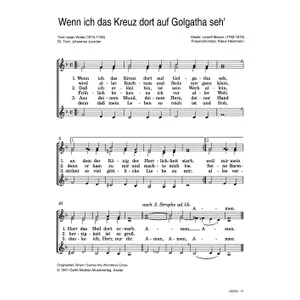 Produktbild des Artikels Wenn ich das Kreuz dort auf Golgatha seh (Noten - Download)