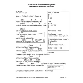 Produktbild des Artikels Ich kann auf dem Wasser gehen (Leadsheet) (Noten - Download)