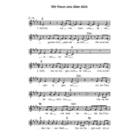 Produktbild des Artikels Wir freun uns über dich (Noten - Download)