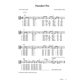 Produktbild des Artikels Hundert Pro (Noten - Download)
